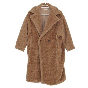 89th + Madison Tan Long Coat Women Size Small